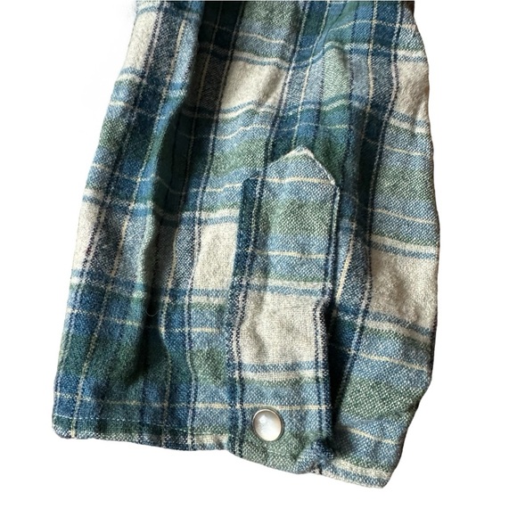 Vtg Pendleton Wool Cropped Western Flannel - Picture 10 of 14